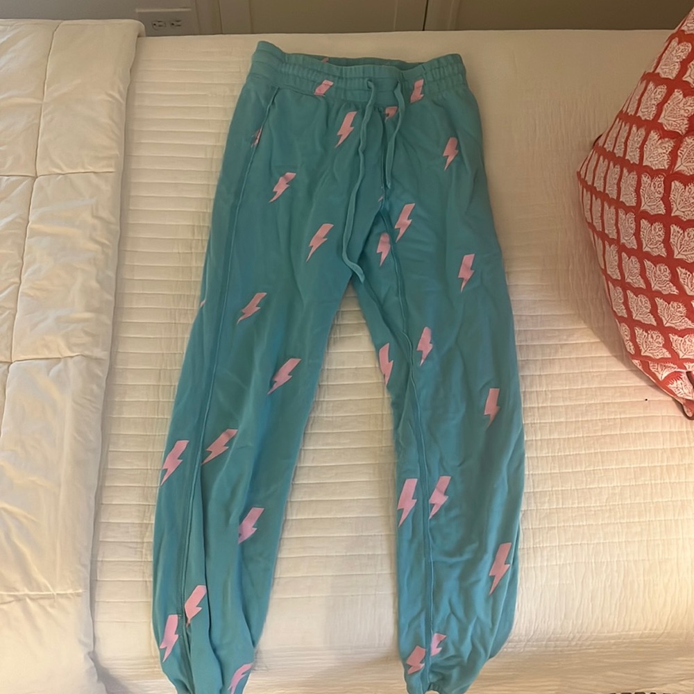 spiritual gangster lightning bolt sweatpants